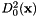 $D^2_0(\textbf{x})$