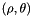 $ ( \rho, \theta) $