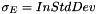 $\sigma_E=InStdDev$